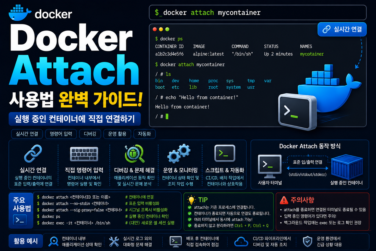 Docker Attach