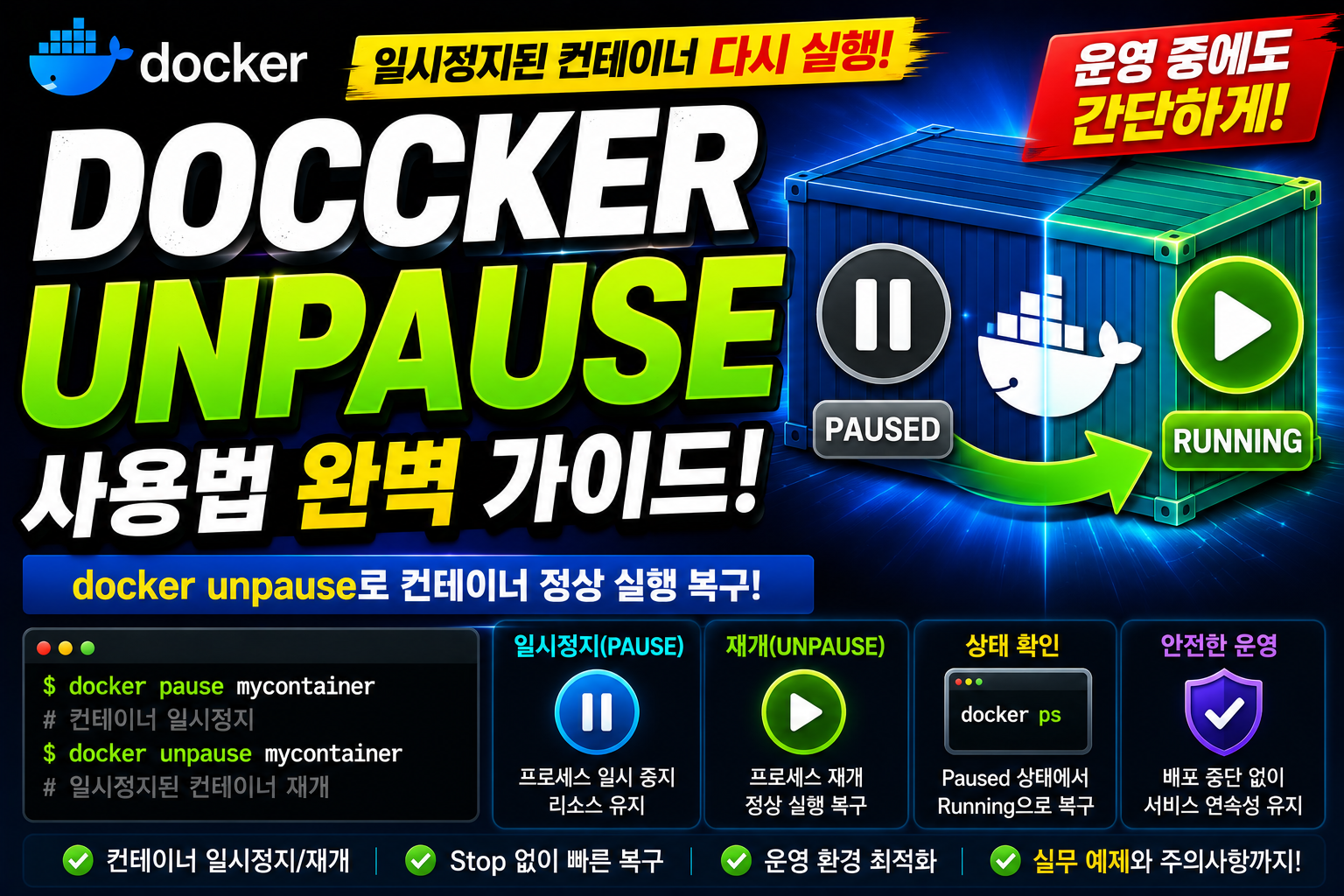 Docker Unpause
