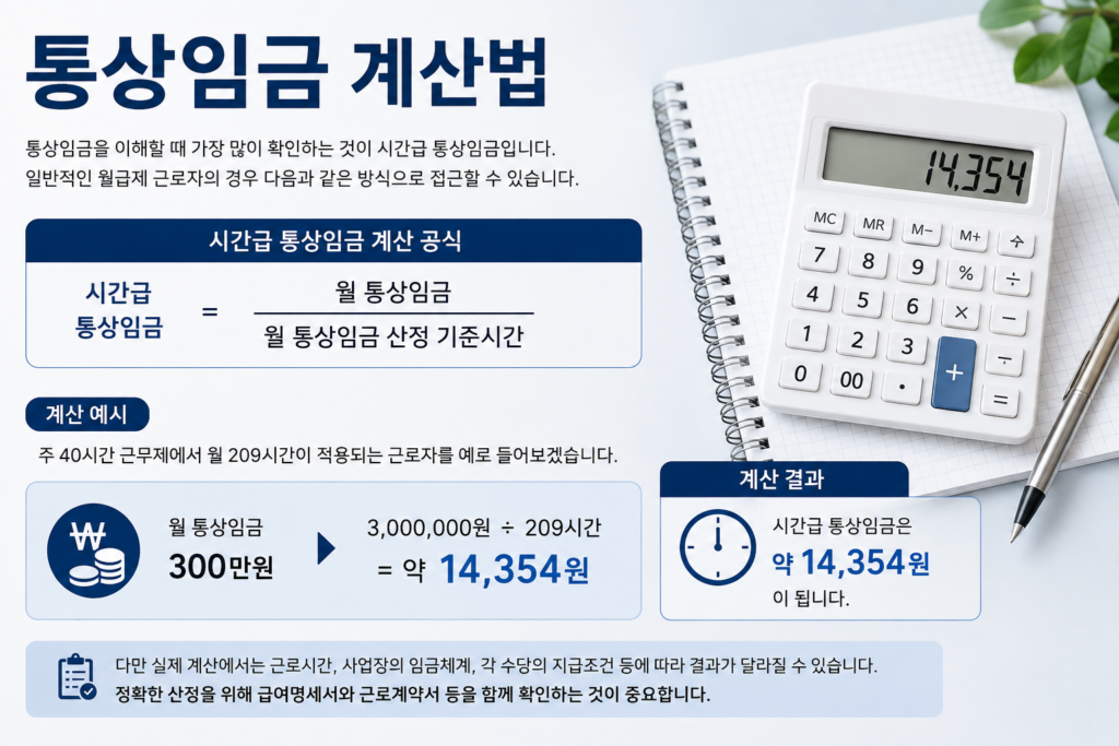 통상임금 계산법